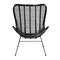 Baxton Studio Colorado Modern Bohemian Black Rattan and Metal Accent Chair 224-13132-ZORO - alternate 10